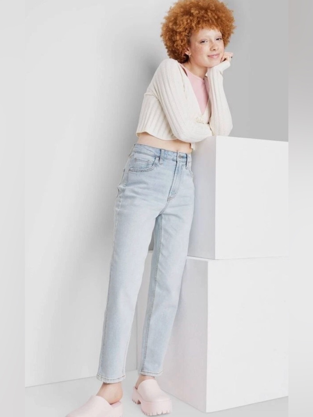 Wild Fable Super High-Rise Tapered Jean Women's US Size 8